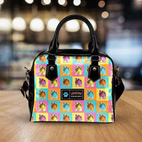 Load image into Gallery viewer, Designs by MyUtopia Shout Out:Bulldog Faux Leather Handbag with Shoulder Strap
