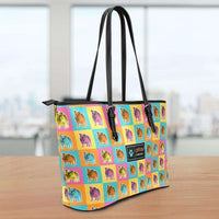 Load image into Gallery viewer, Designs by MyUtopia Shout Out:Bulldog Faux Leather Totebag Purse
