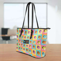Load image into Gallery viewer, Designs by MyUtopia Shout Out:Bulldog Faux Leather Totebag Purse
