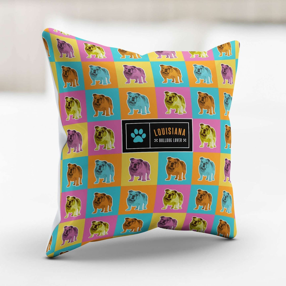 Designs by MyUtopia Shout Out:Bulldog Pillowcase