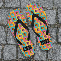 Load image into Gallery viewer, Designs by MyUtopia Shout Out:Bulldogs Flip-Flops
