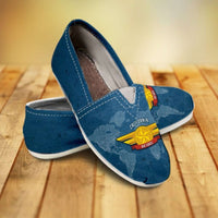 Load image into Gallery viewer, Designs by MyUtopia Shout Out:California Air Force Wings Casual Canvas Slip on Shoes Women&#39;s Flats
