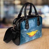 Load image into Gallery viewer, Designs by MyUtopia Shout Out:California Air Force Wings Faux Leather Handbag with Shoulder Strap
