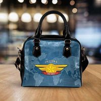 Load image into Gallery viewer, Designs by MyUtopia Shout Out:California Air Force Wings Faux Leather Handbag with Shoulder Strap
