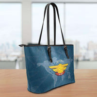 Load image into Gallery viewer, Designs by MyUtopia Shout Out:California Air Force Wings Faux Leather Totebag Purse
