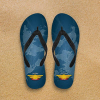 Load image into Gallery viewer, Designs by MyUtopia Shout Out:California Air Force Wings Flip-Flops
