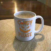 Load image into Gallery viewer, Designs by MyUtopia Shout Out:Candy Please White Ceramic Coffee Mug
