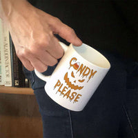 Load image into Gallery viewer, Designs by MyUtopia Shout Out:Candy Please White Ceramic Coffee Mug
