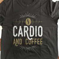 Load image into Gallery viewer, Designs by MyUtopia Shout Out:Cardio and Coffee Adult Unisex T-Shirt
