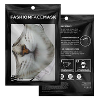Load image into Gallery viewer, Designs by MyUtopia Shout Out:Cat Face Fitted Face Mask with Adjustable Ear Loops
