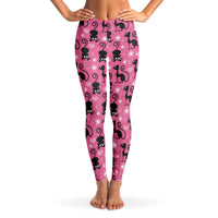 Load image into Gallery viewer, Designs by MyUtopia Shout Out:Cat Love In Pink Fashion Leggings Ladies Tights

