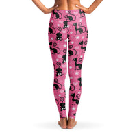 Load image into Gallery viewer, Designs by MyUtopia Shout Out:Cat Love In Pink Fashion Leggings Ladies Tights
