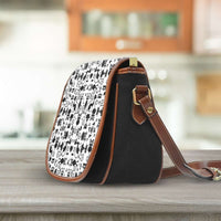 Load image into Gallery viewer, Designs by MyUtopia Shout Out:Cats All Over Print Canvas Saddlebag Style Crossbody Purse
