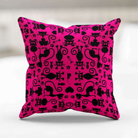 Load image into Gallery viewer, Designs by MyUtopia Shout Out:Cats Pink Pillowcase
