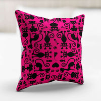 Load image into Gallery viewer, Designs by MyUtopia Shout Out:Cats Pink Pillowcase
