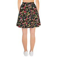Load image into Gallery viewer, Designs by MyUtopia Shout Out:Cats Playing with Christmas Presents Skater Skirt
