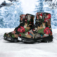 Load image into Gallery viewer, Designs by MyUtopia Shout Out:Cats Playing with The Christmas Tree Sneaker Boots
