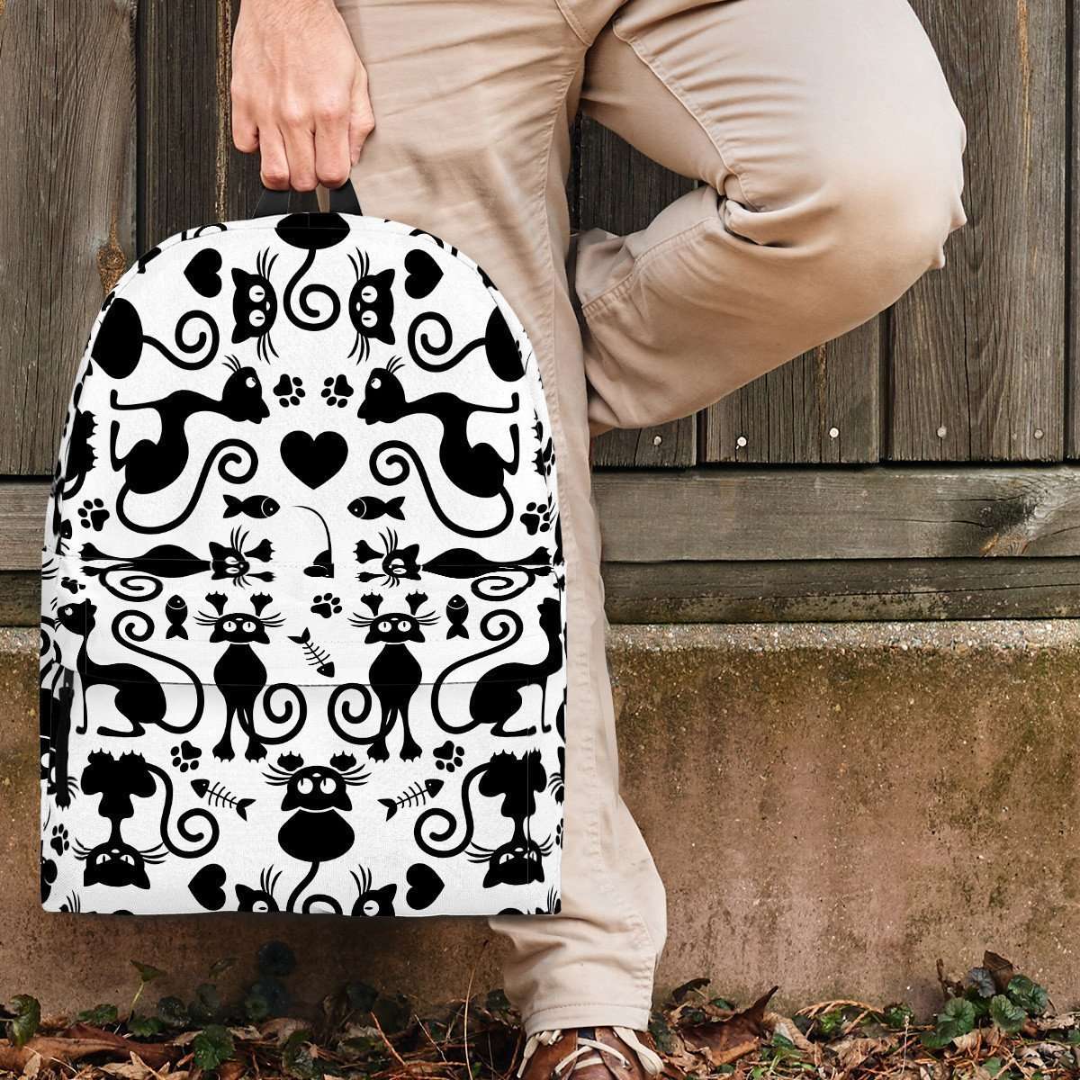 Designs by MyUtopia Shout Out:Cats White Backpack