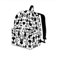 Load image into Gallery viewer, Designs by MyUtopia Shout Out:Cats White Backpack
