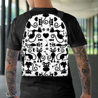 Load image into Gallery viewer, Designs by MyUtopia Shout Out:Cats White Backpack
