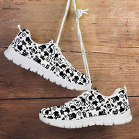 Load image into Gallery viewer, Designs by MyUtopia Shout Out:Cats White Running Shoes
