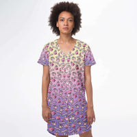 Load image into Gallery viewer, Colorful Droid Catercorns Baseball Jersey Dress
