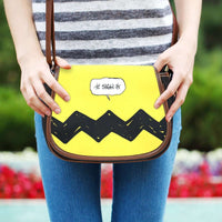 Load image into Gallery viewer, Designs by MyUtopia Shout Out:Charlie Canvas Saddlebag Style Crossbody Purse
