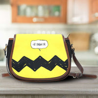 Load image into Gallery viewer, Designs by MyUtopia Shout Out:Charlie Canvas Saddlebag Style Crossbody Purse
