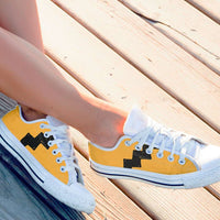 Load image into Gallery viewer, Designs by MyUtopia Shout Out:Charlie Low Cuts,Women&#39;s / Women&#39;s US6 (EU36) / Black/Yellow,Lowtop Shoes
