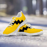 Load image into Gallery viewer, Designs by MyUtopia Shout Out:Charlie Running Shoes,Kid&#39;s / Kid&#39;s 11 CHILD (EU28) / Yellow/Black,Running Shoes
