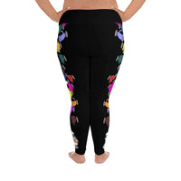 Load image into Gallery viewer, Designs by MyUtopia Shout Out:Chasing Nekos Racing Stripe Plus Size Yoga Leggings
