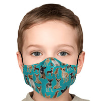 Load image into Gallery viewer, Designs by MyUtopia Shout Out:Chihuahua - Fitted Fabric Face Mask w. Adjustable Ear Loops
