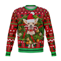 Load image into Gallery viewer, Designs by MyUtopia Shout Out:Chihuahua - Funny Christmas 3D Ugly Christmas Sweater style Fleece Lined Fashion Sweatshirt,XS / Multi,Fashion Sweatshirt - AOP
