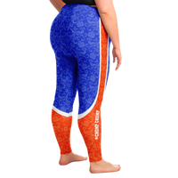 Load image into Gallery viewer, Designs by MyUtopia Shout Out:Chomp Chomp Florida Fan Fashion Leggings - Ladies Tights,2XL (18W/20W) / Blue,Leggings - AOP
