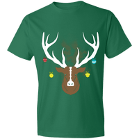 Load image into Gallery viewer, Designs by MyUtopia Shout Out:Christmas Deer - Lightweight Unisex T-Shirt,Kelly Green / S,Adult Unisex T-Shirt
