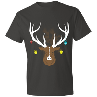 Load image into Gallery viewer, Designs by MyUtopia Shout Out:Christmas Deer - Lightweight Unisex T-Shirt,Smoke / S,Adult Unisex T-Shirt
