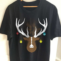 Load image into Gallery viewer, Designs by MyUtopia Shout Out:Christmas Deer Adult Unisex T-Shirt
