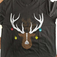 Load image into Gallery viewer, Designs by MyUtopia Shout Out:Christmas Deer Adult Unisex T-Shirt
