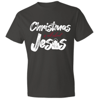 Load image into Gallery viewer, Designs by MyUtopia Shout Out:Christmas is All About Jesus - Lightweight T-Shirt,Smoke / S,Adult Unisex T-Shirt
