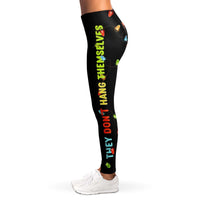 Load image into Gallery viewer, Designs by MyUtopia Shout Out:Christmas Lights are Like Epstein, They Don&#39;t Hang Themselves Fashion Leggings
