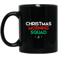 Load image into Gallery viewer, Designs by MyUtopia Shout Out:Christmas Morning Squad - Ceramic Coffee Mug - Black,11 oz / Black,Ceramic Coffee Mug
