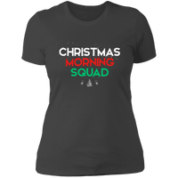 Load image into Gallery viewer, Designs by MyUtopia Shout Out:Christmas Morning Squad - Ultra Cotton Ladies&#39; T-Shirt,Heavy Metal / X-Small,Ladies T-Shirts
