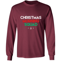 Load image into Gallery viewer, Designs by MyUtopia Shout Out:Christmas Morning Squad - Ultra Cotton Long Sleeve T-Shirt,Maroon / S,Long Sleeve T-Shirts
