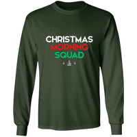 Load image into Gallery viewer, Designs by MyUtopia Shout Out:Christmas Morning Squad - Ultra Cotton Long Sleeve T-Shirt,Forest Green / S,Long Sleeve T-Shirts
