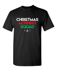 Load image into Gallery viewer, Designs by MyUtopia Shout Out:Christmas Morning Squad Adult Unisex T-Shirt,S / Black,Adult Unisex T-Shirt
