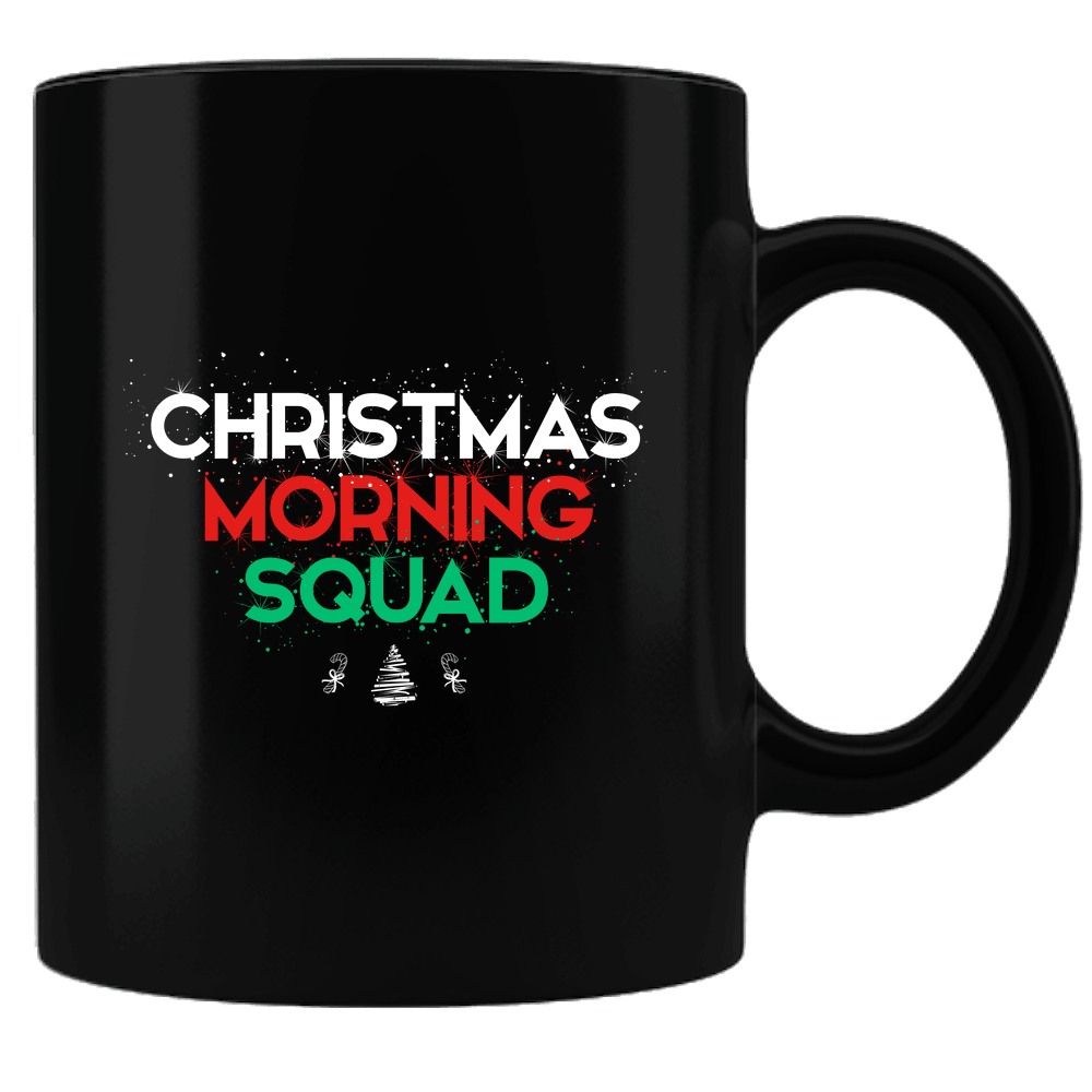 Designs by MyUtopia Shout Out:Christmas Morning Squad Ceramic Coffee Mug,Default Title,Ceramic Coffee Mug