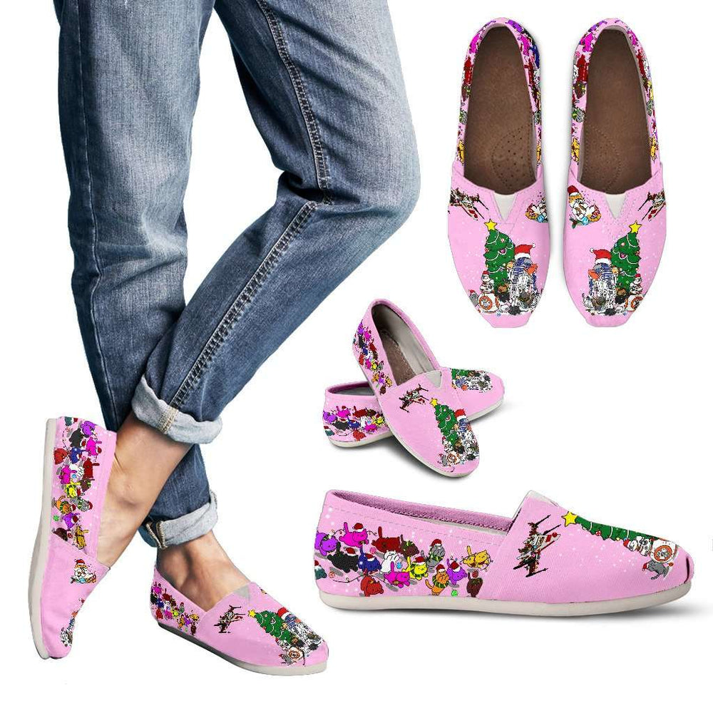 Designs by MyUtopia Shout Out:Christmas Nekos Casual Flats