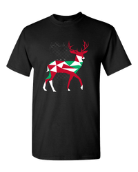 Load image into Gallery viewer, Designs by MyUtopia Shout Out:Christmas Reindeer Adult Unisex T-Shirt,S / Black,Adult Unisex T-Shirt
