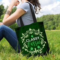 Load image into Gallery viewer, Designs by MyUtopia Shout Out:Classy Lassie Fabric Totebag Reusable Shopping Tote
