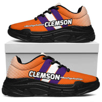 Load image into Gallery viewer, Designs by MyUtopia Shout Out:Clemson #MoreTigerPushUps Chunky Sneakers,Women&#39;s / Ladies US5.5 (EU36) / Orange,Chunky Sneakers
